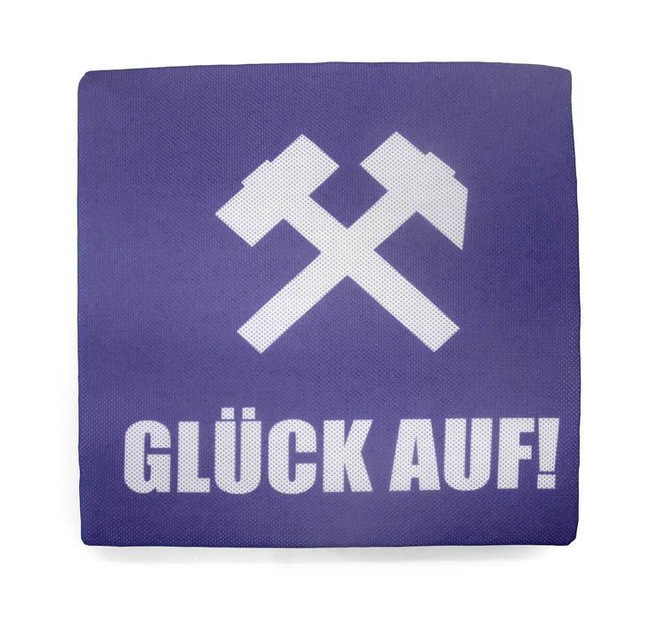 Outdoorkissen Sitzenbleiber Glück Auf lila Outdoorkissen Sitzenbleiber Glück Auf lila