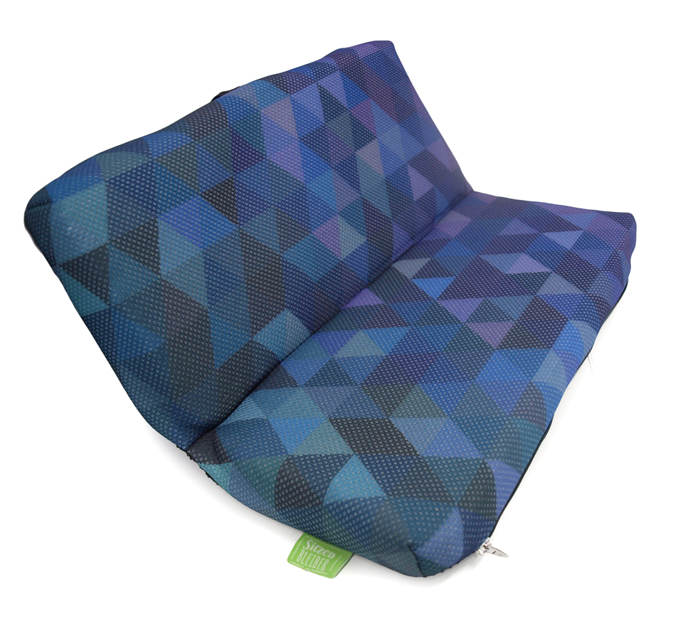 Klappkissen Mosaik blau Klappkissen Mosaik blau