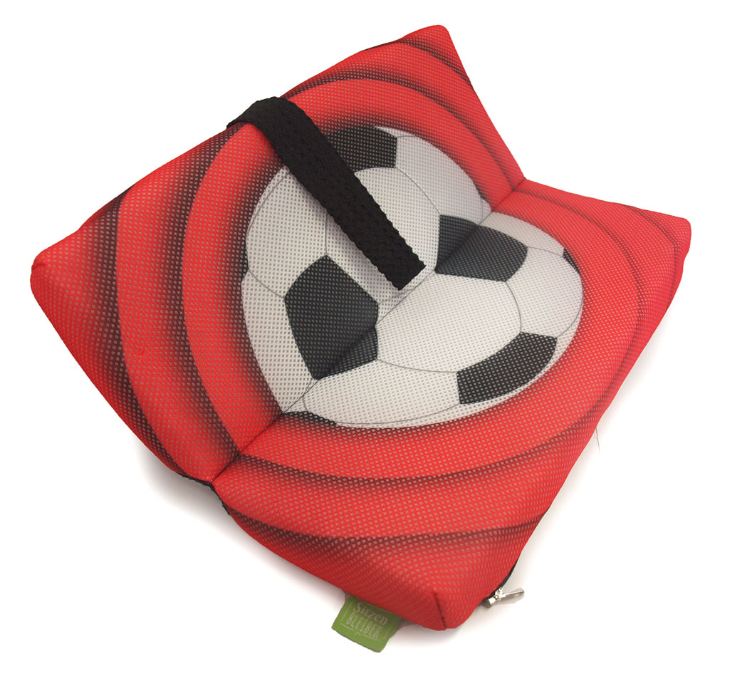 Klappkissen Fußball rot Klappkissen Fußball rot