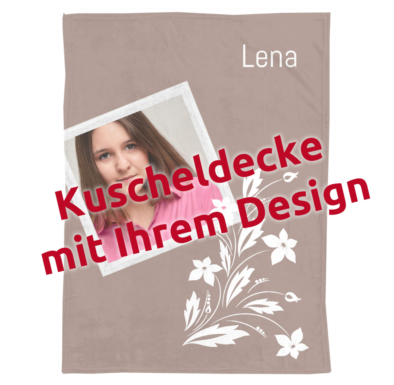 Microfaserdecke zum Selbstgestalten 150x200 cm Microfaserdecke zum Selbstgestalten 150x200 cm